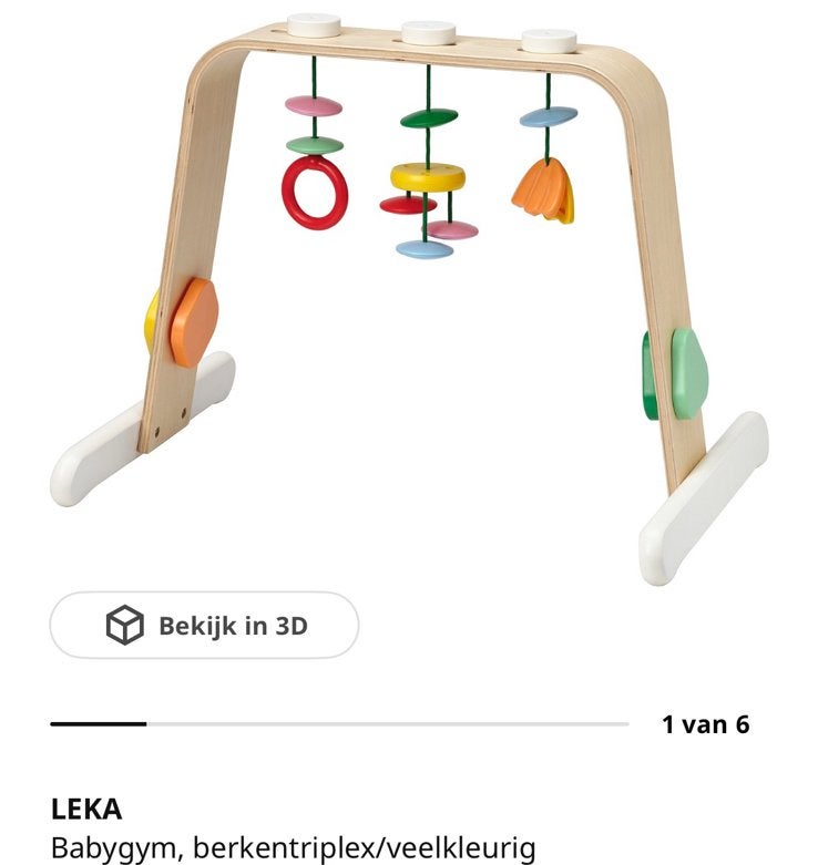 Gezocht! Babygym Leka van de Ikea omgeving Oss, Ophalen of Verzenden, Zo goed als nieuw
