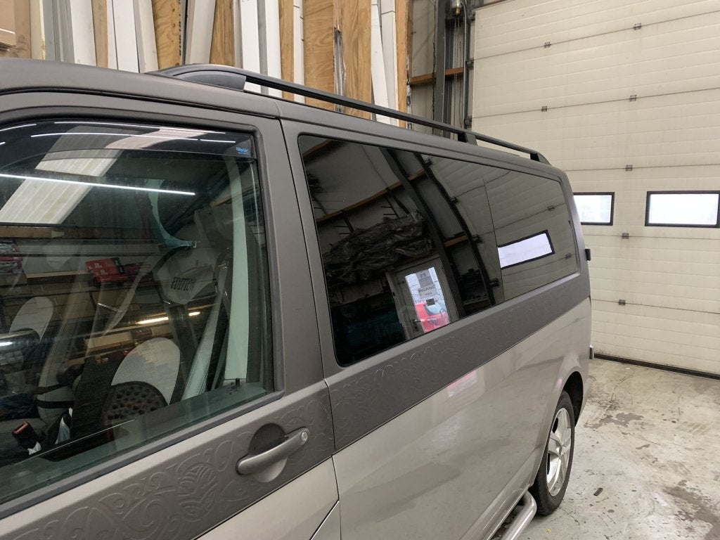 VW T5 T6 Transporter dakrails gebogen aluminium zwart, Niet ingevuld, Niet ingevuld, Niet ingevuld