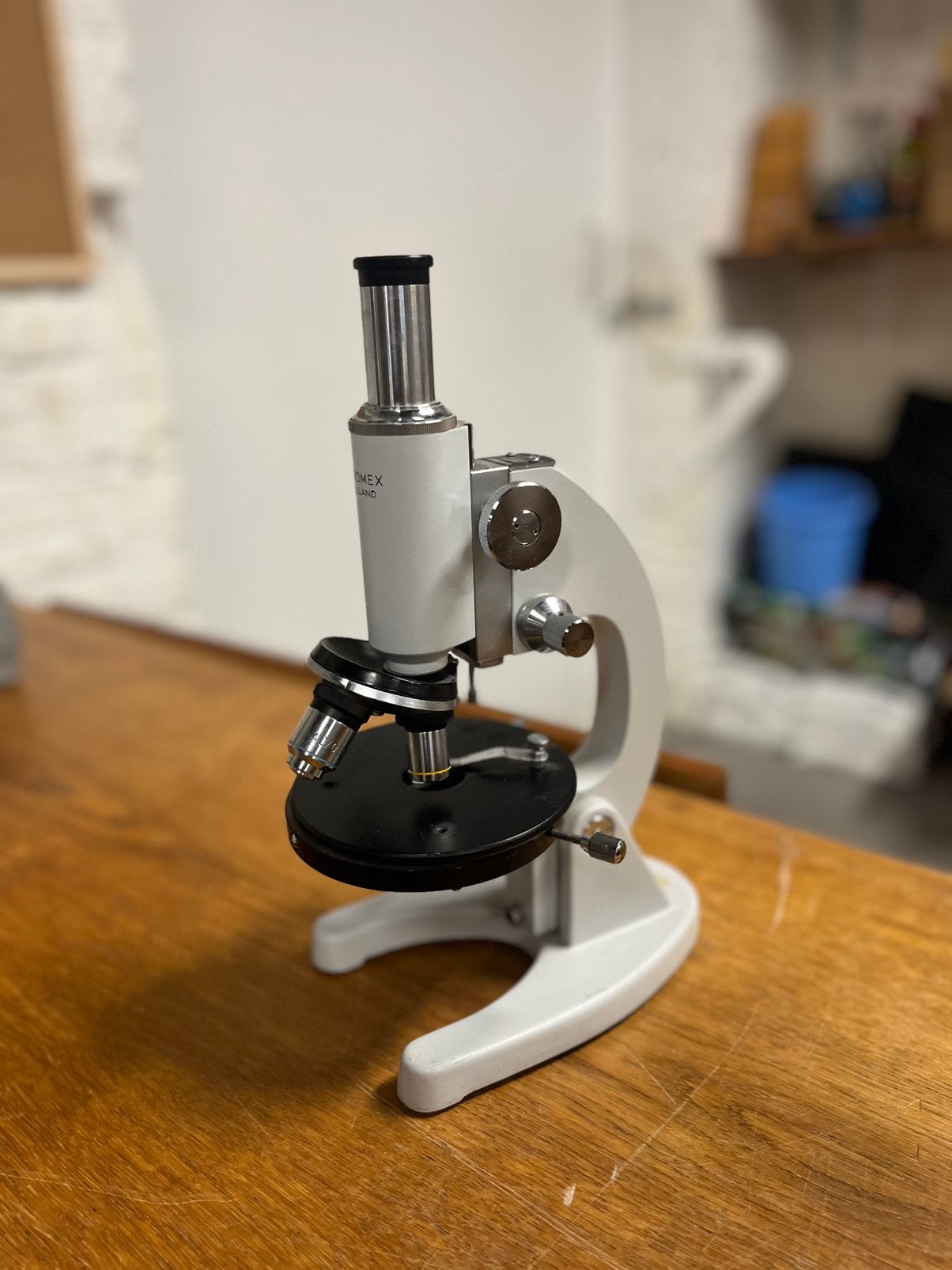 Klassieke Euromex Microscoop (Monoculair) – Solide Metaal, Ophalen, Minder dan 400x, A, A