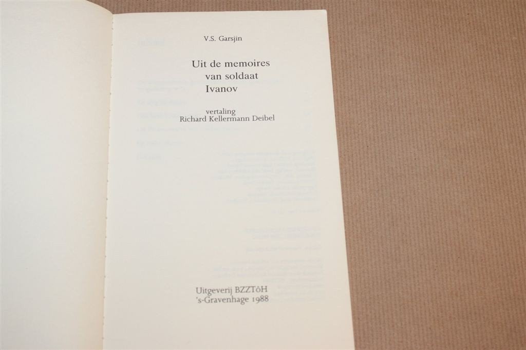 Mémoires van Soldaat Ivanov — Garsin Oorlogsverhalen, Boeken, Ophalen of Verzenden, Gelezen