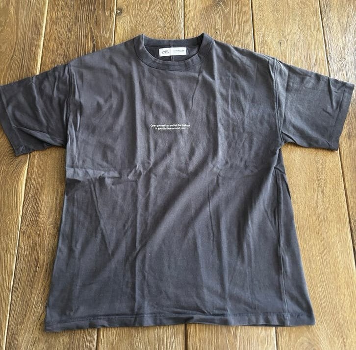 Zara grijs T-shirt maat 164, Kinderen en Baby's, Kinderkleding | Maat 164, Ophalen of Verzenden, Zo goed als nieuw, Jongen of Meisje