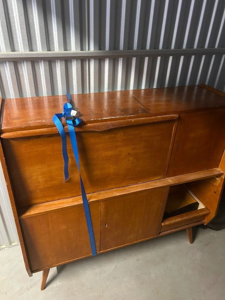 Vintage Deens dressoir opknapper, Huis en Inrichting, Kasten | Dressoirs, Ophalen, Gebruikt, Deens Dressoir Vintage, 150 tot 200 cm