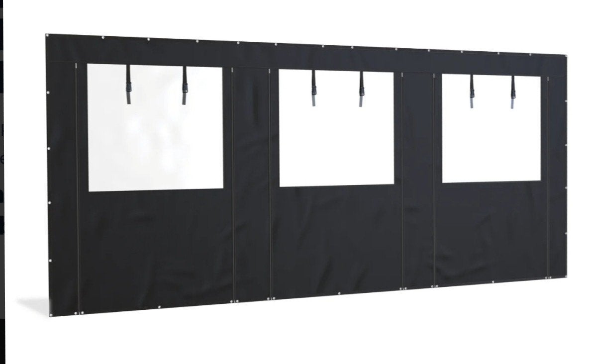 PVC zijwand tbv overkapping breed 600cm en hoog 250cm, Ophalen, Serre