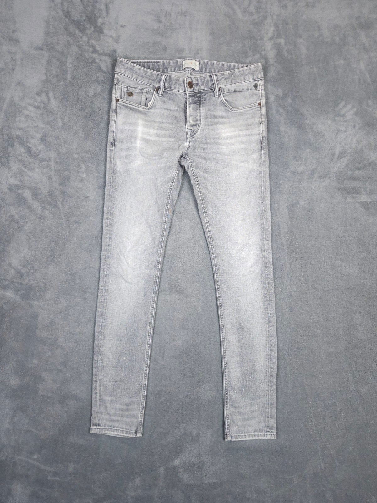 Cast Iron Broek Riser Slim Fit W32 L34 Grijs Jeans Denim., Verzenden, ., W32 (confectie 46) of kleiner, .