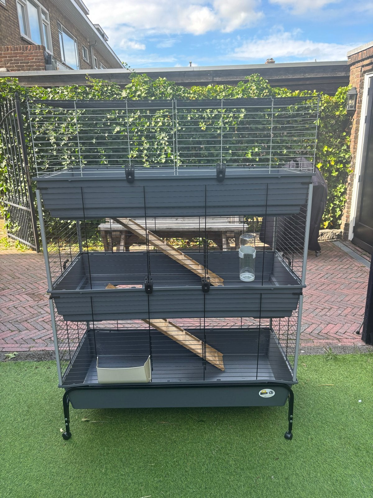 Groot konijnen binnenhok met startpakket, Dieren en Toebehoren, Ophalen, Kooi, Cavia, 90 cm of meer