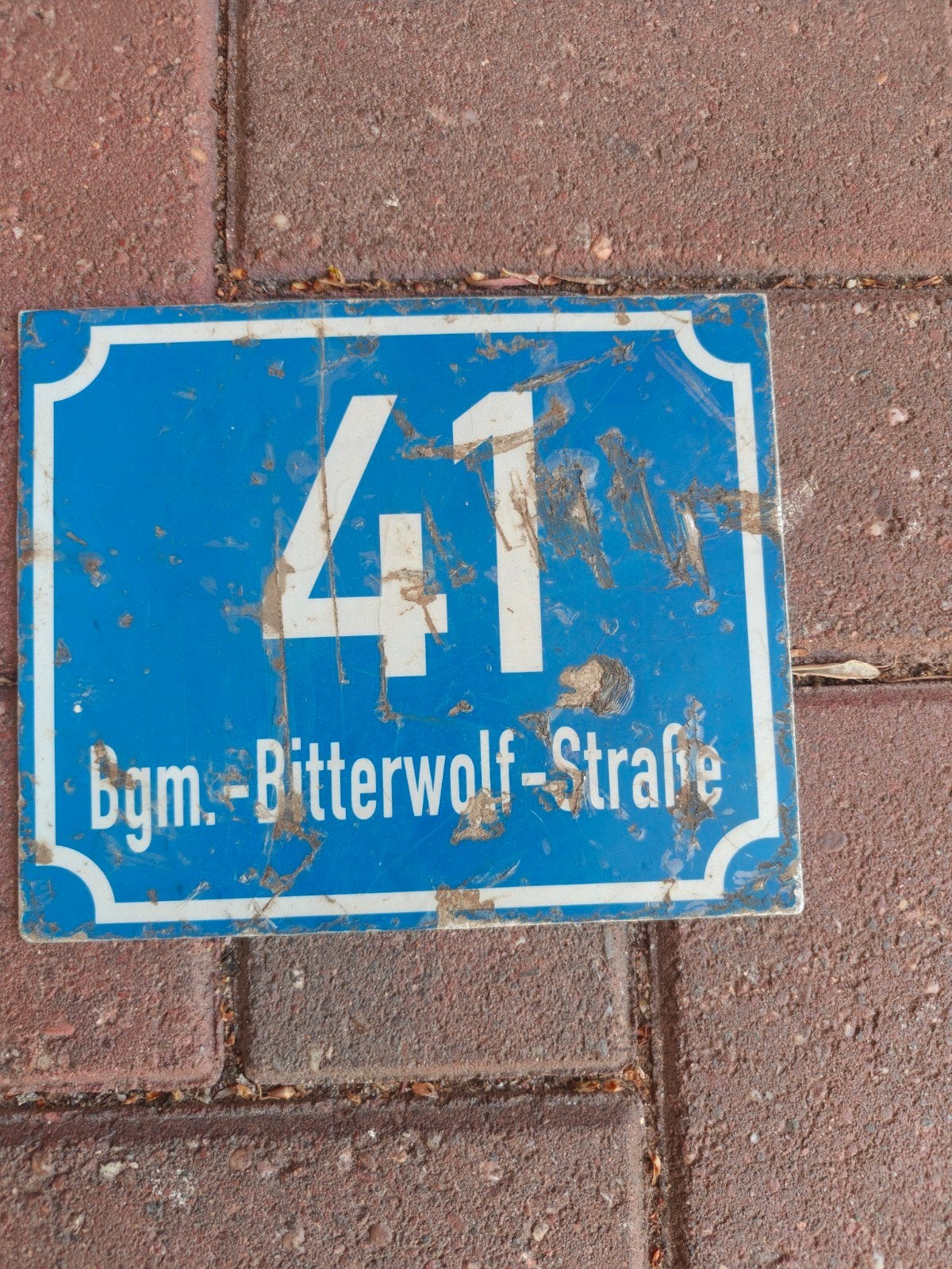 blik bordje, Antiek en Kunst, Ophalen of Verzenden