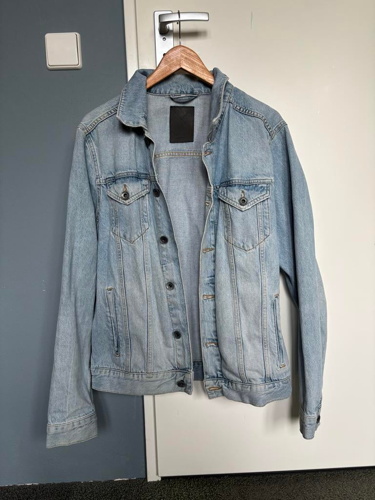 Stoere spijkerjas van Anti Blue - Maat L, Ophalen of Verzenden, Gedragen, Maat 42/44 (L), Blauw