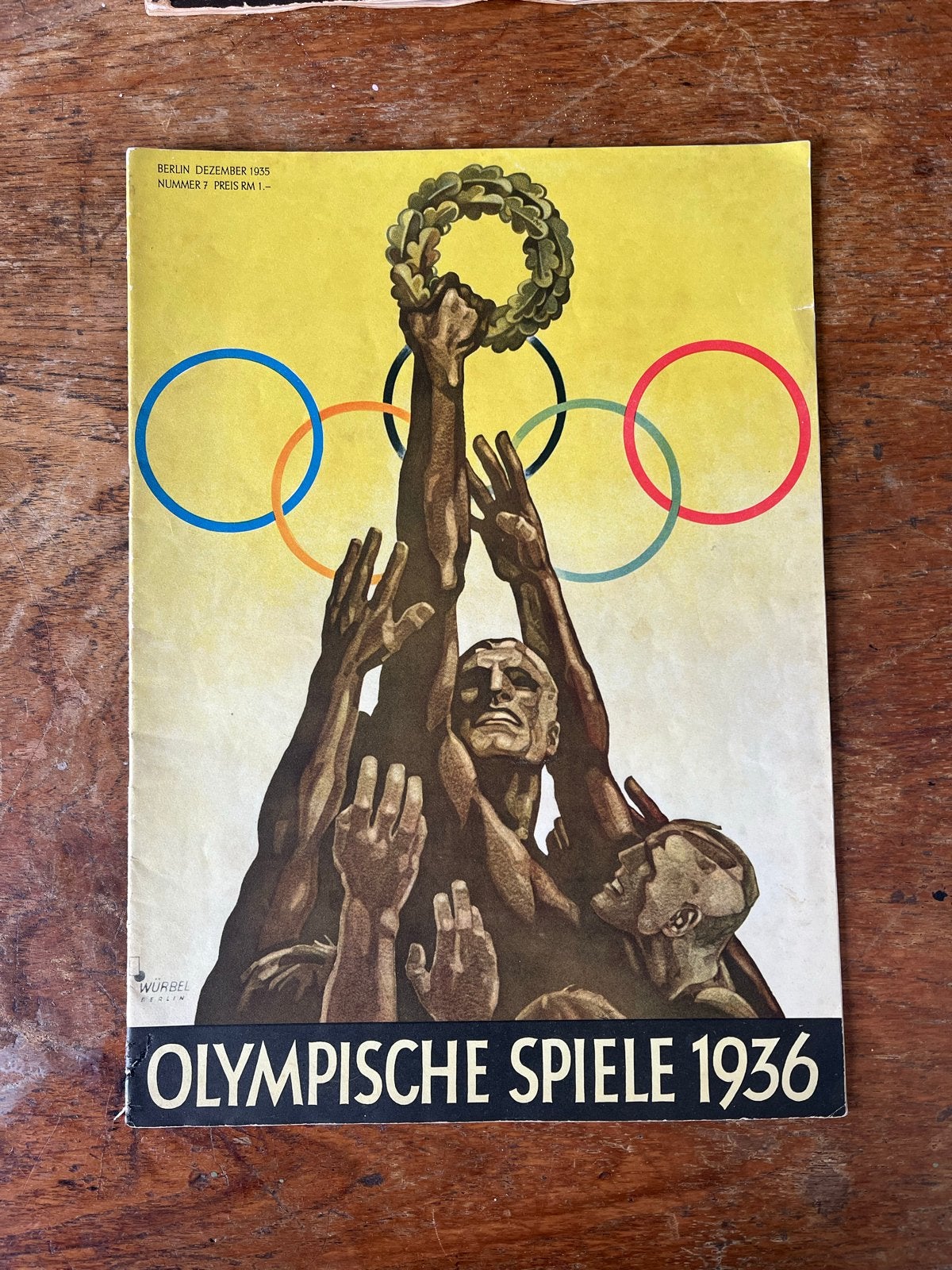 Magazine Olympische Spelen 1936 - December 1935 (Nr. 7), Verzamelen, Ophalen of Verzenden, Duitsland, Boek of Tijdschrift