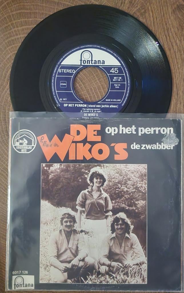 De Wiko's - Op Het Perron / De Zwabber (Single, 1977), Gebruikt, 7 inch, Single, Ophalen of Verzenden