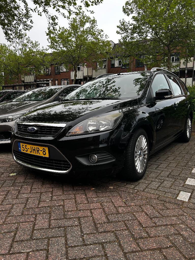 Ford Focus 1.8 92KW Wagon 2009 Zwart), Auto's, Ford, Particulier, Focus, Airconditioning, Bluetooth, Elektrische ramen, Mistlampen