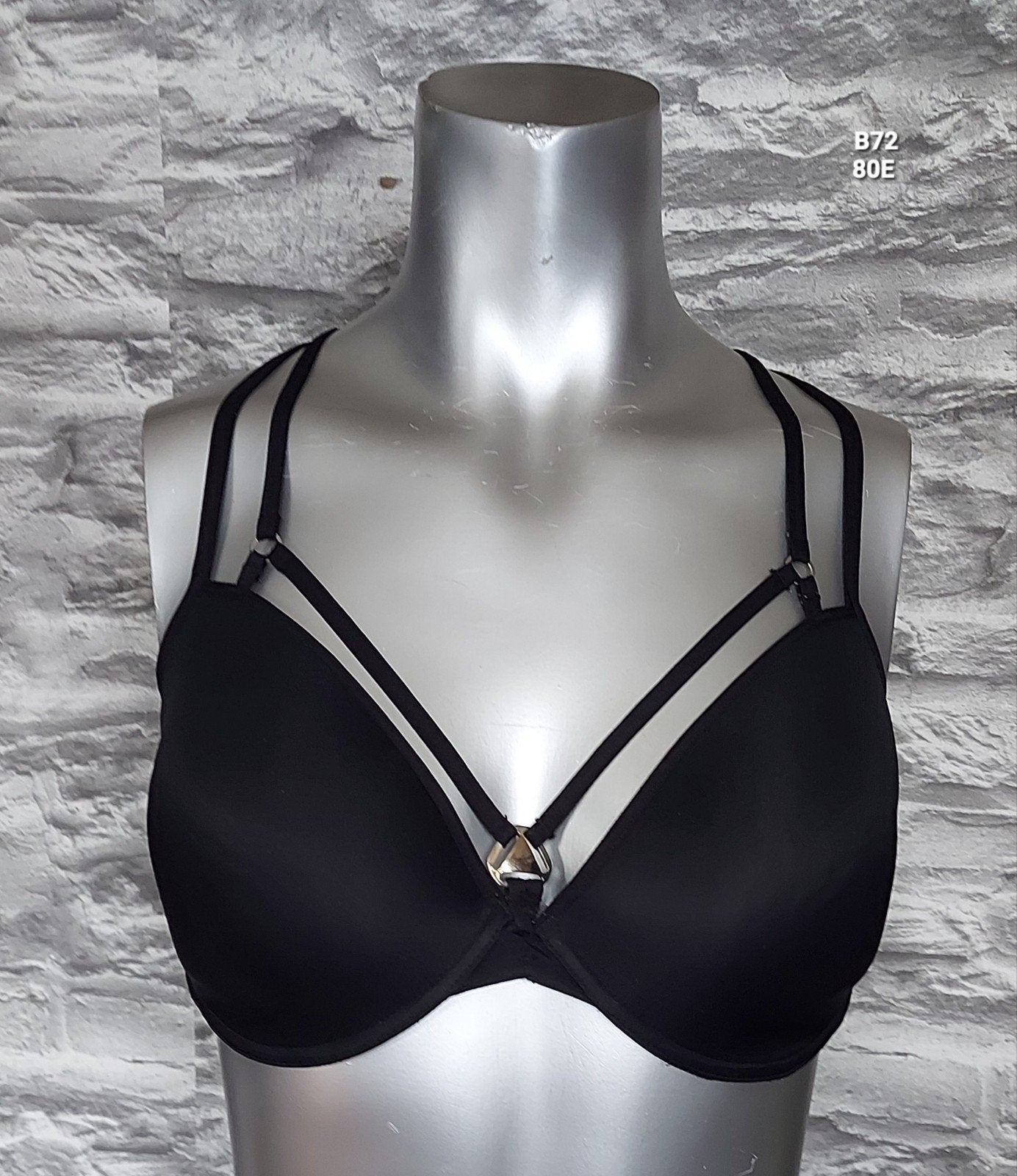 Sapph "Fortuny" Zwarte BH  - Maat 80E, Sapph, Ophalen of Verzenden, Zwart, BH