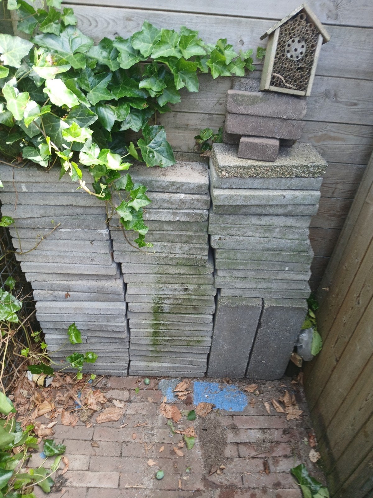 Betontegels 15 x 30 cm, Tuin en Terras, Tegels en Klinkers, Ophalen, Gebruikt, Beton, Terrastegels