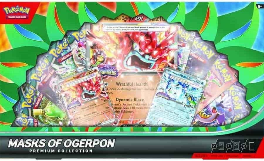 Pokémon Masks of Ogerpon Premium Collection Box, Ophalen of Verzenden, Nieuw, Boosterbox, Foil