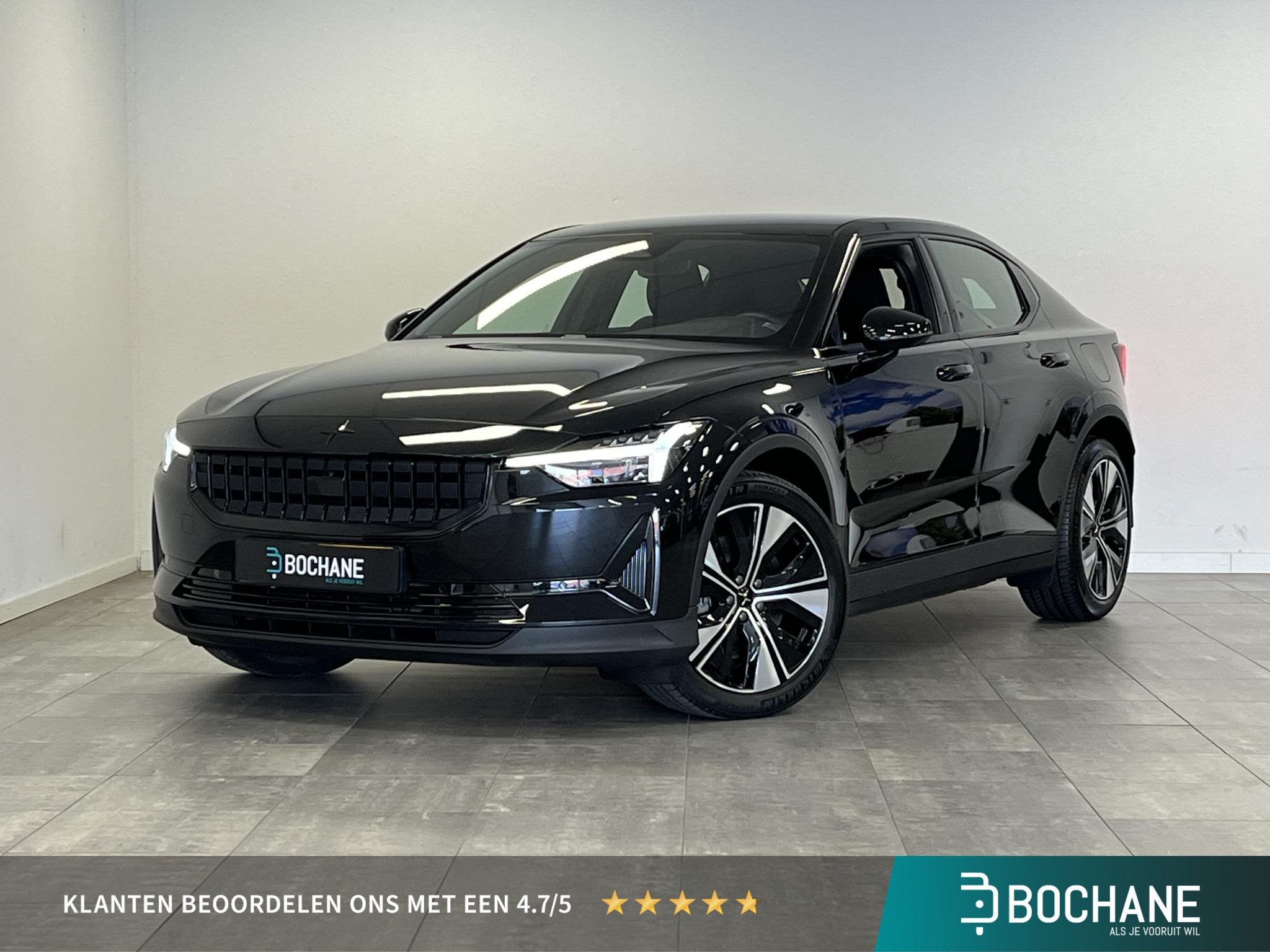 Polestar 2 Standard Range Single Motor 69 kWh | 96% SOH | Me, Stof, Gebruikt, Zwart, 420 min