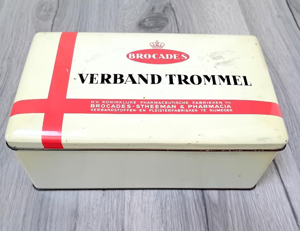 vintage Brocades verbandtrommel uit de jaren 50-70, Ophalen of Verzenden, Overige