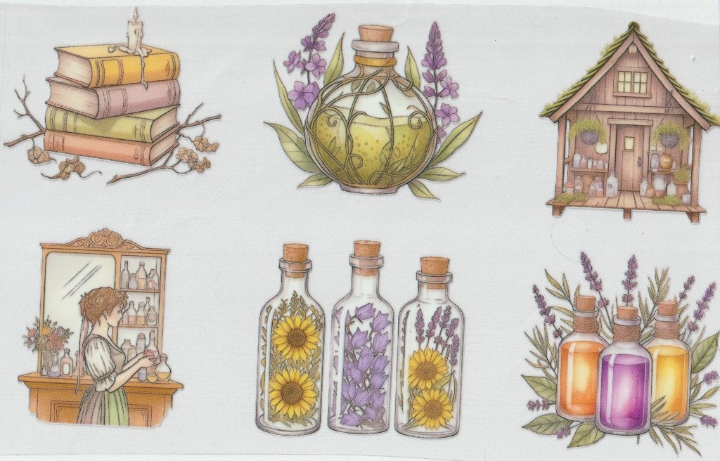 Nieuwe UV DTF stickers bloemen print €1,50 per stuk, Ophalen, Nieuw, Meerdere stickers