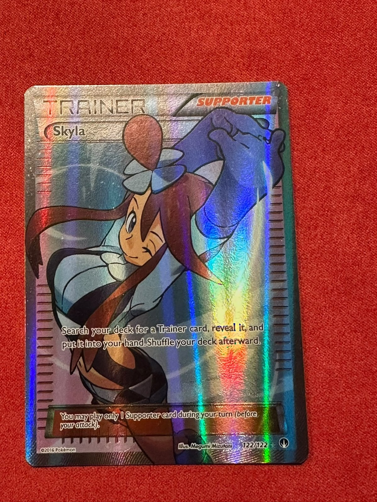 Skyla 122/122 X Y Breakpoint Full Art, Ophalen of Verzenden, Zo goed als nieuw, Losse kaart, Foil