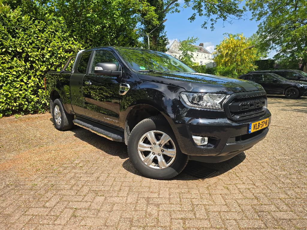 Ford Ranger 2.0 Ecoblue 170pk 2021 Zwart, Auto's, Zwart, 4 cilinders, Zwart, Vierwielaandrijving