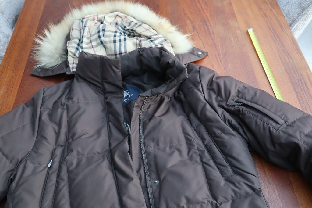 Dames Burberry jas parka bruin warm maat 40 izgst NP 950 eur, Maat 38/40 (M), Bruin, Ophalen of Verzenden, Burberry
