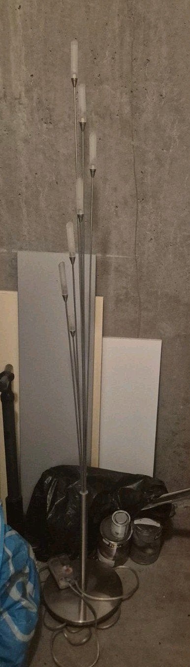 Staande lamp met dimmer, Ophalen, Gebruikt, Glas, Modern