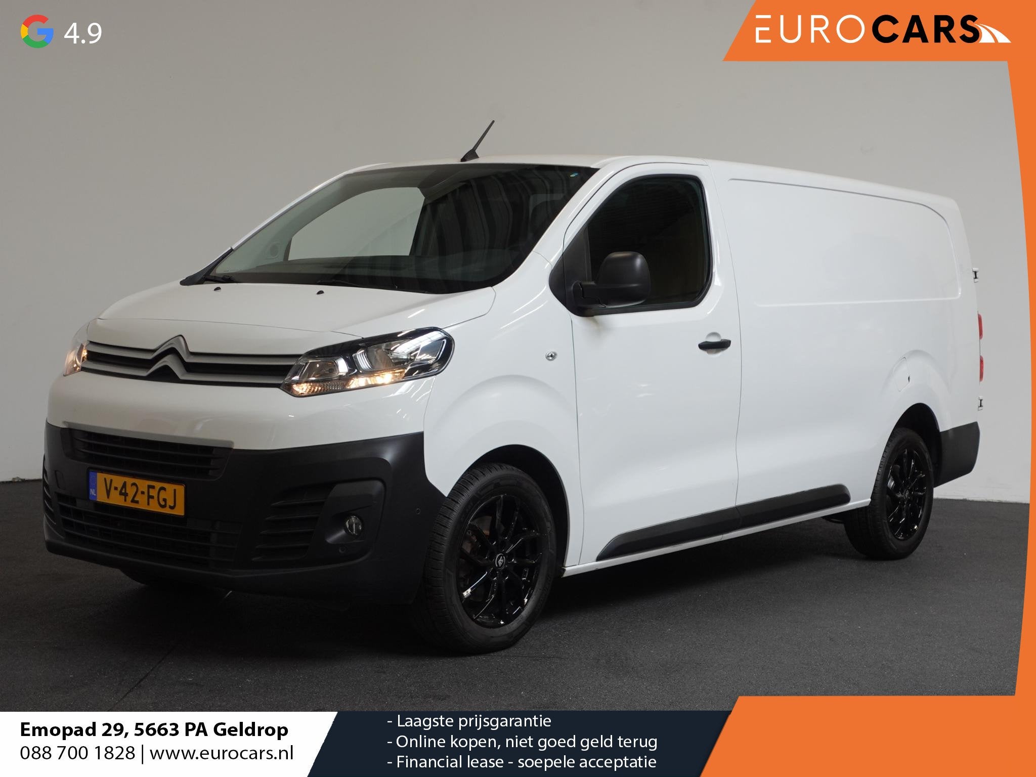 Citroen Jumpy 120PK L3 Club Sport Edition Automaat Apple Car, Parkeersensor, Stof, Gebruikt, Euro 6
