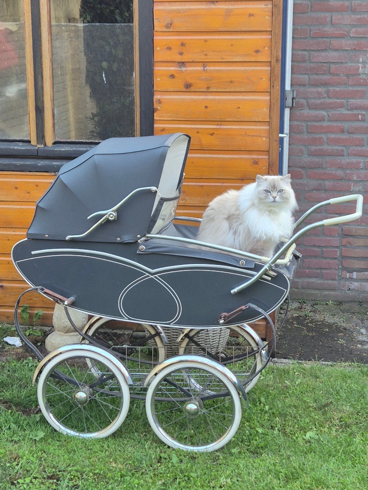 Vintage Kinderwagen Van Werven Meppel - Klassiek Design, Kinderen en Baby's, Kinderwagens en Combinaties, Gebruikt, Met reiswieg