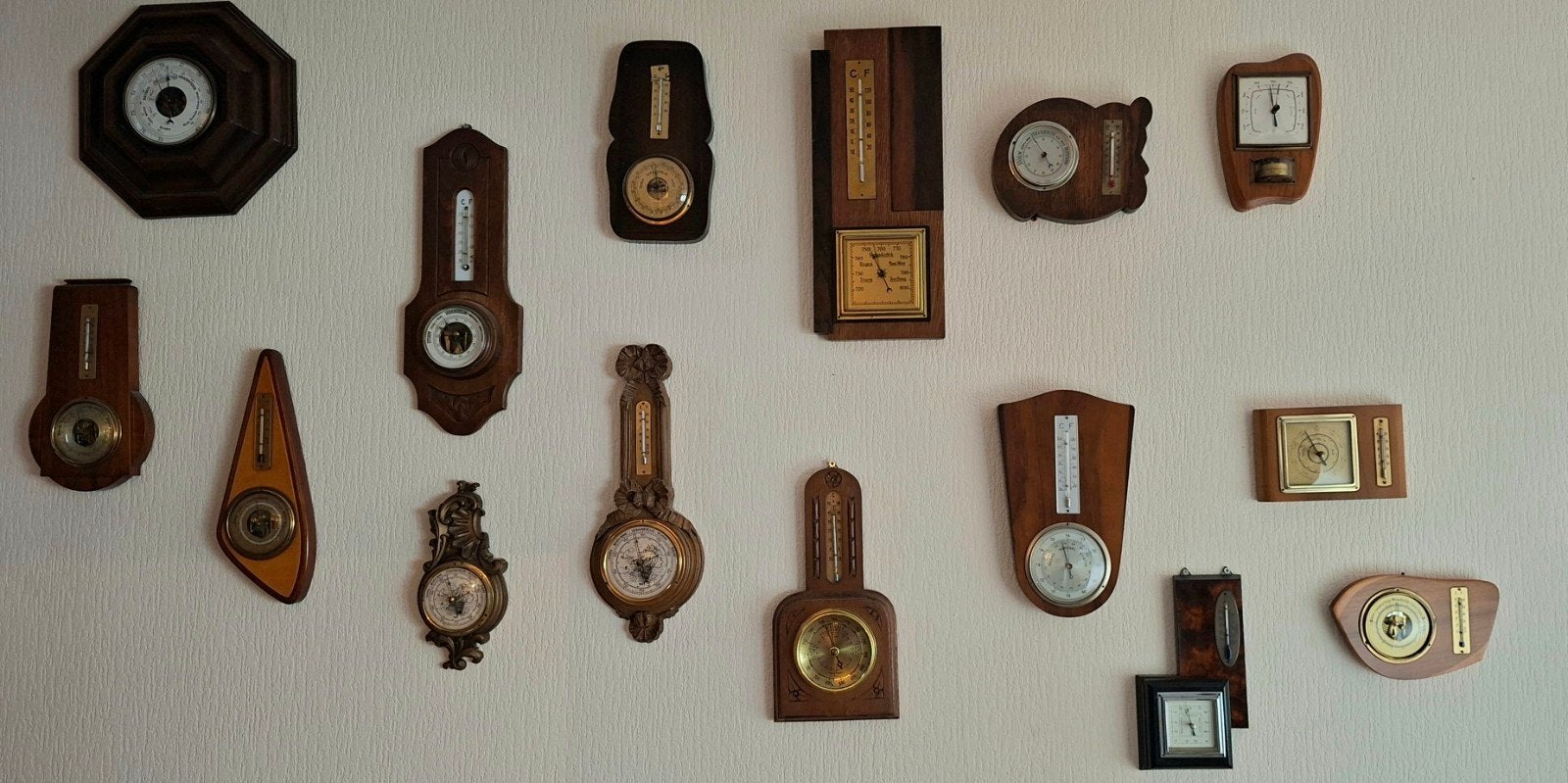 Antieke barometers, diverse modellen, veel met kwik, Ophalen of Verzenden, Gebruikt, Barometer