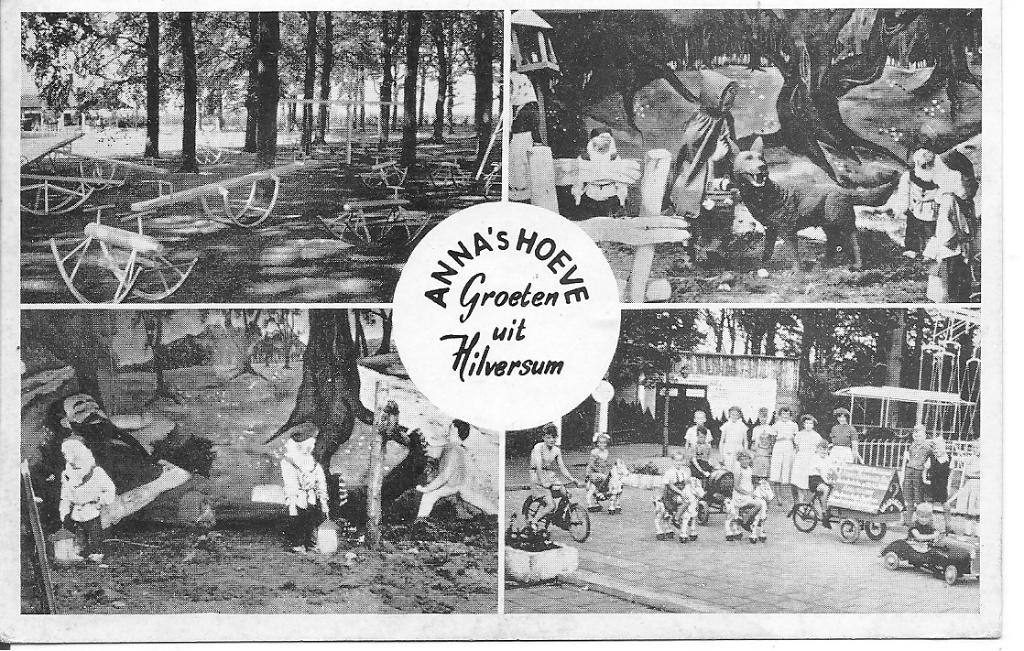 Ansichtkaart Anna's Hoeve Hilversum 1959, Ophalen of Verzenden, 1940 tot 1960, Gelopen, Noord-Holland