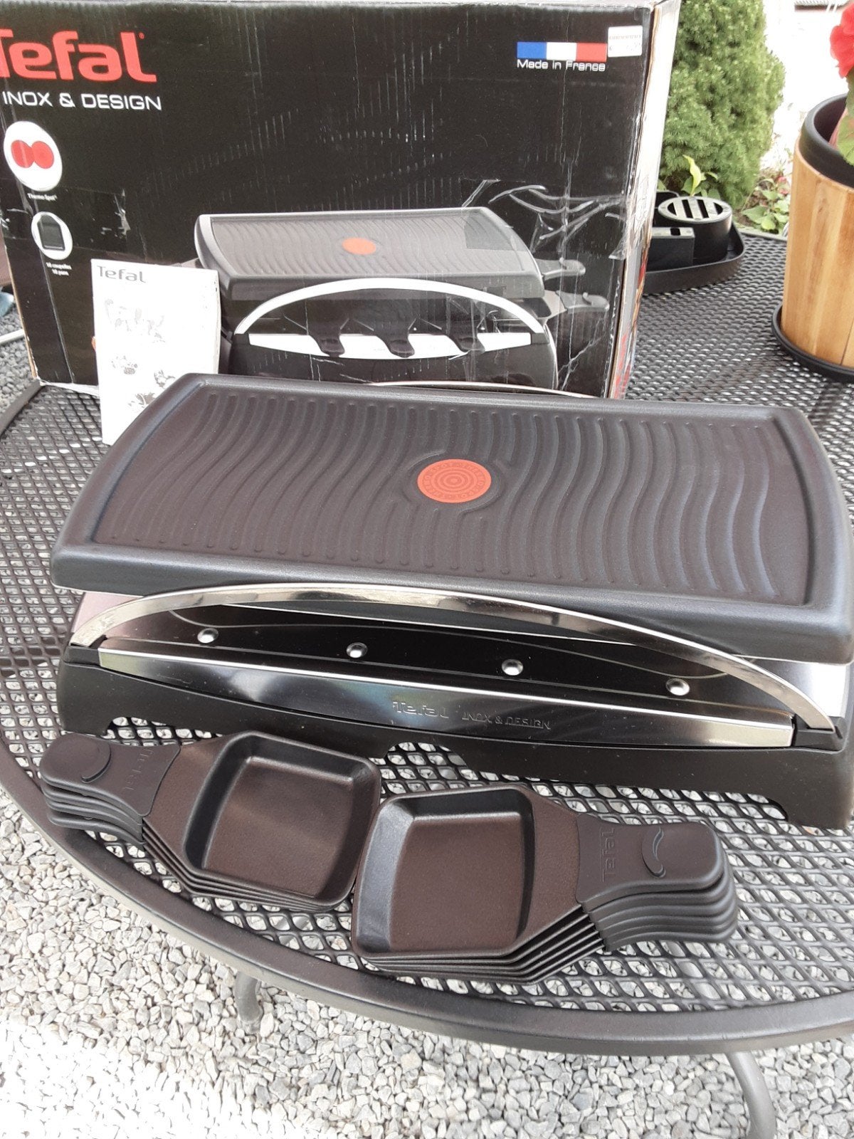 Tefal Gourmetstel met 10 Pannetjes - Inox & Design, Ophalen, Zo goed als nieuw, 8 personen of meer