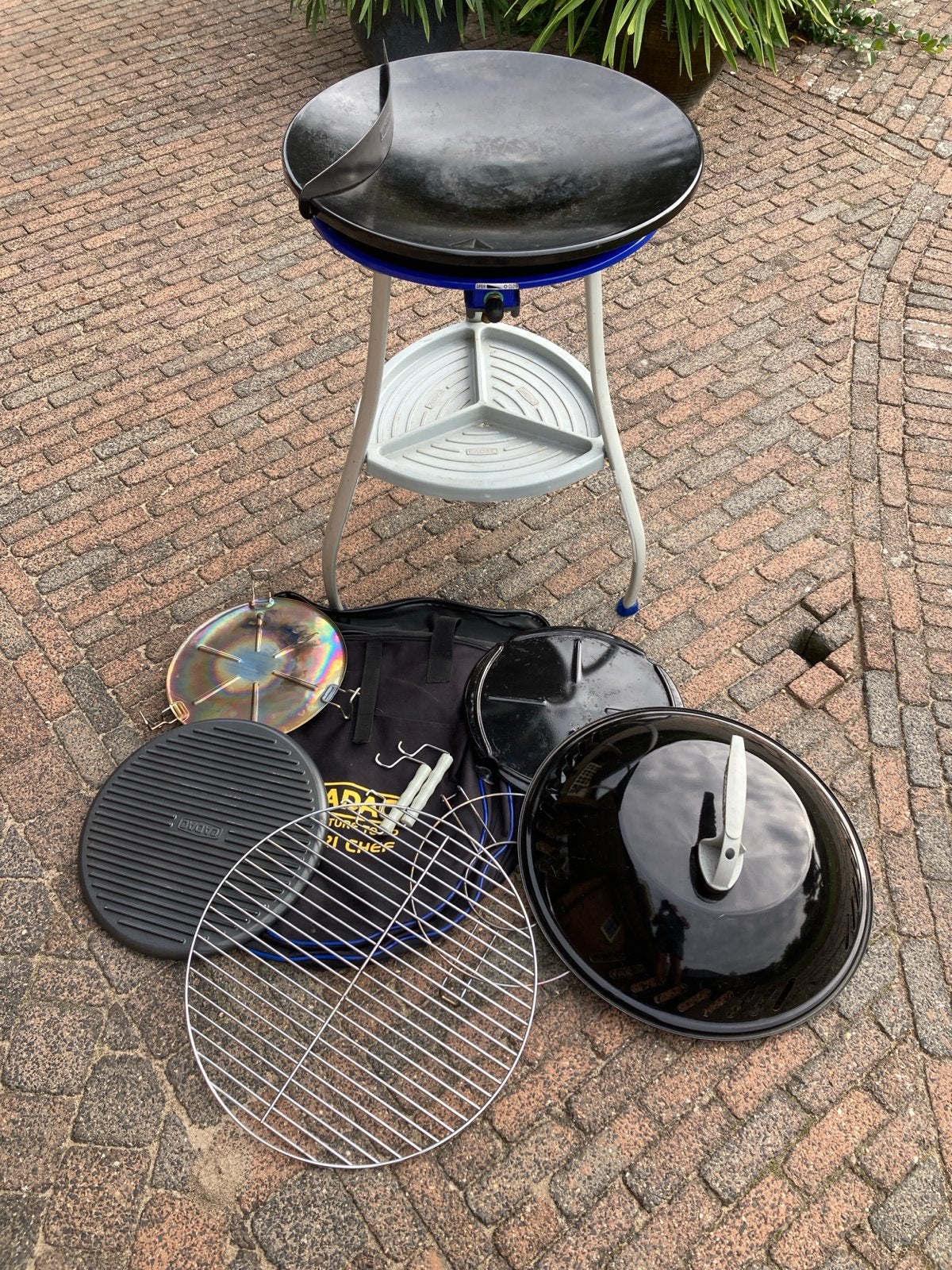 Cadac Safari Chef 2 BBQ met diverse accessoires, Ophalen of Verzenden, Gebruikt
