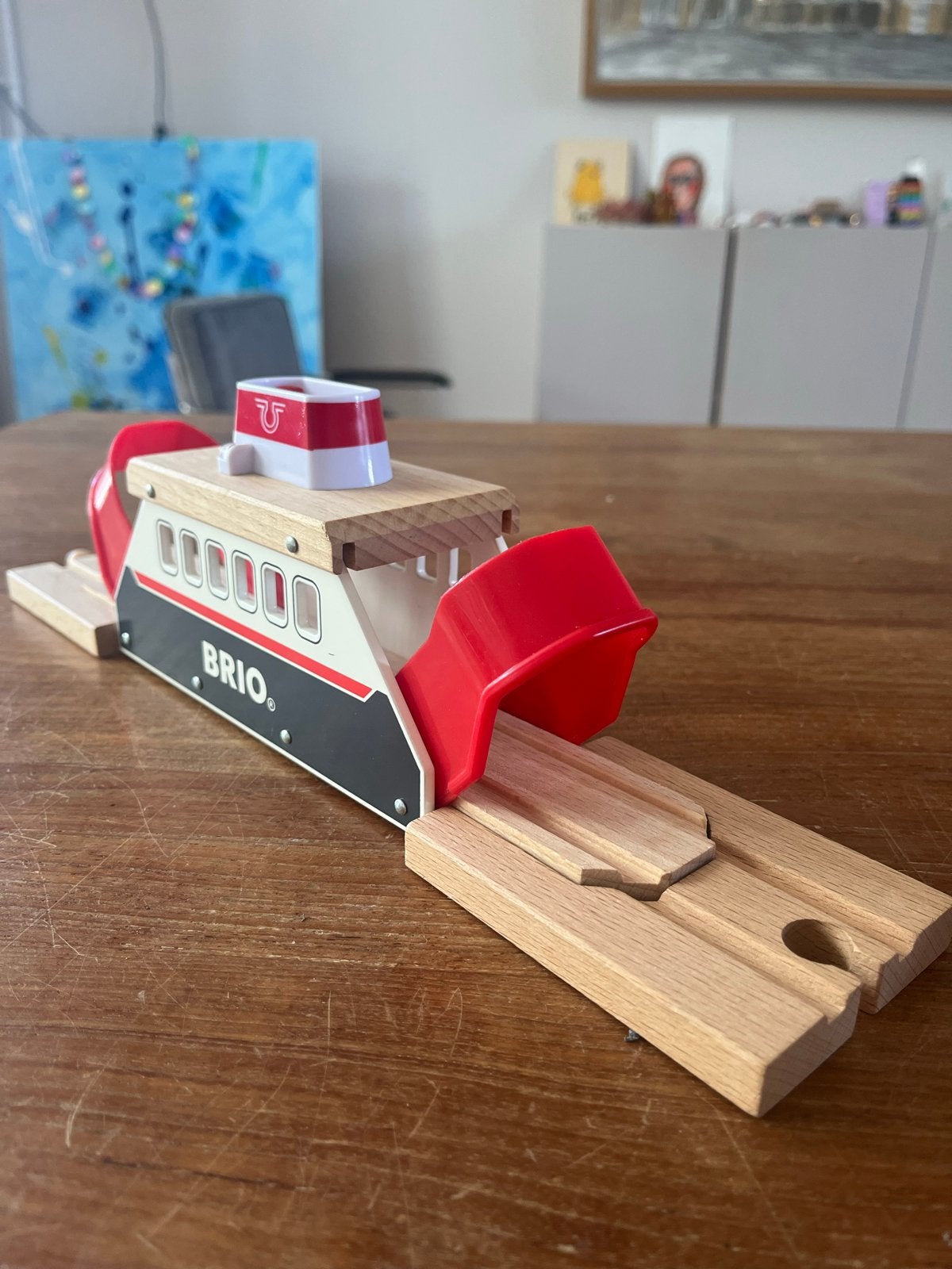 Brio Treinbaan Veerboot met 2 aanlegstukken, Ophalen of Verzenden, Zo goed als nieuw, Overige typen
