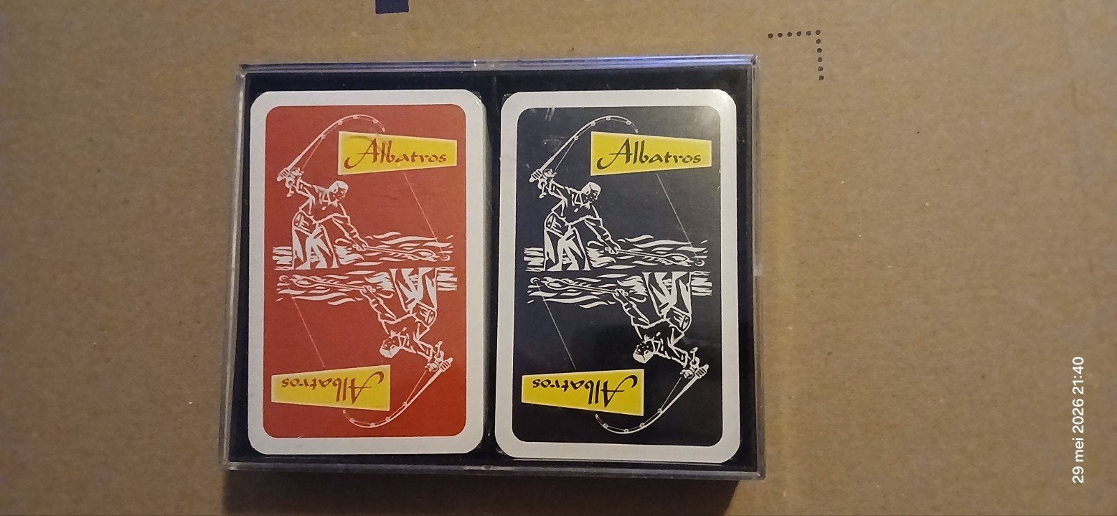 Set Vintage Speelkaarten Albatros hengelsport, Ophalen of Verzenden, Overige typen
