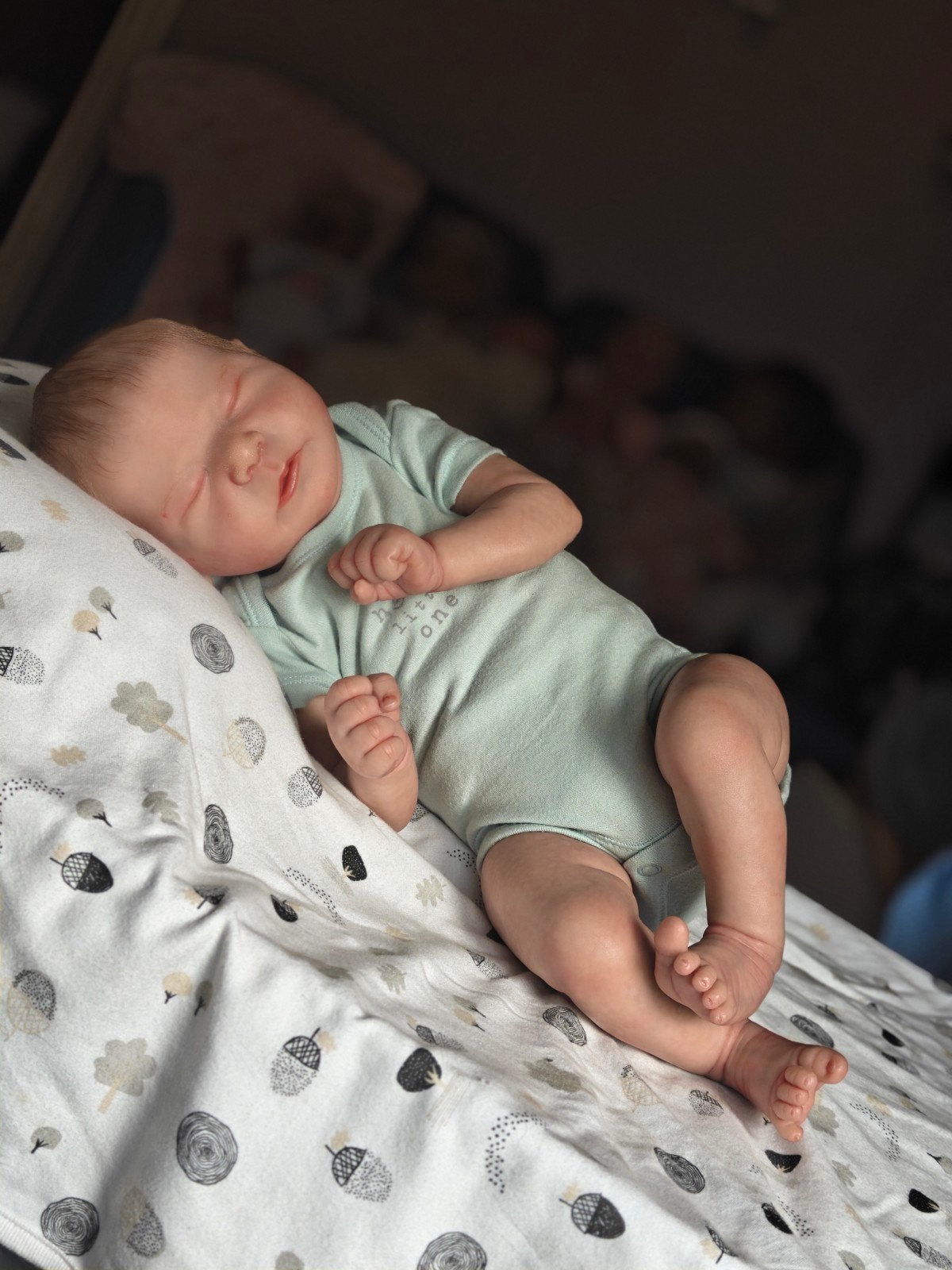 Reborn baby Chase van Samantha Franssen, Verzamelen, Poppen, Ophalen of Verzenden, Nieuw, Babypop