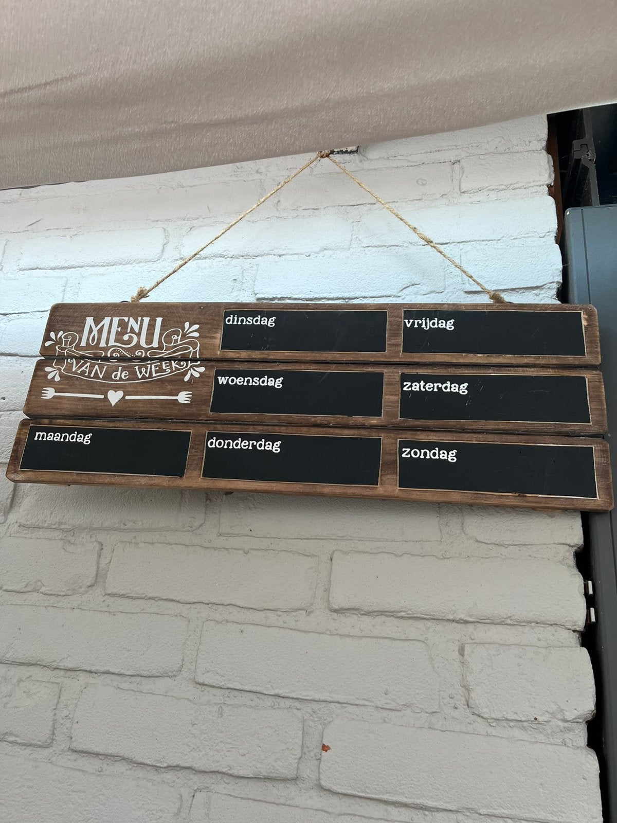 Leuk menubord voor in de keuken, Ophalen, Zo goed als nieuw
