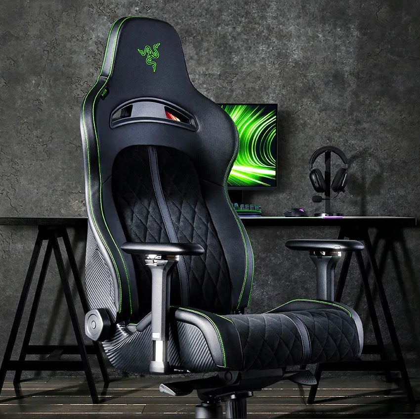 RAZER ENKI PRO gaming chair, Ophalen, Zwart, Bureaustoel, Ergonomisch