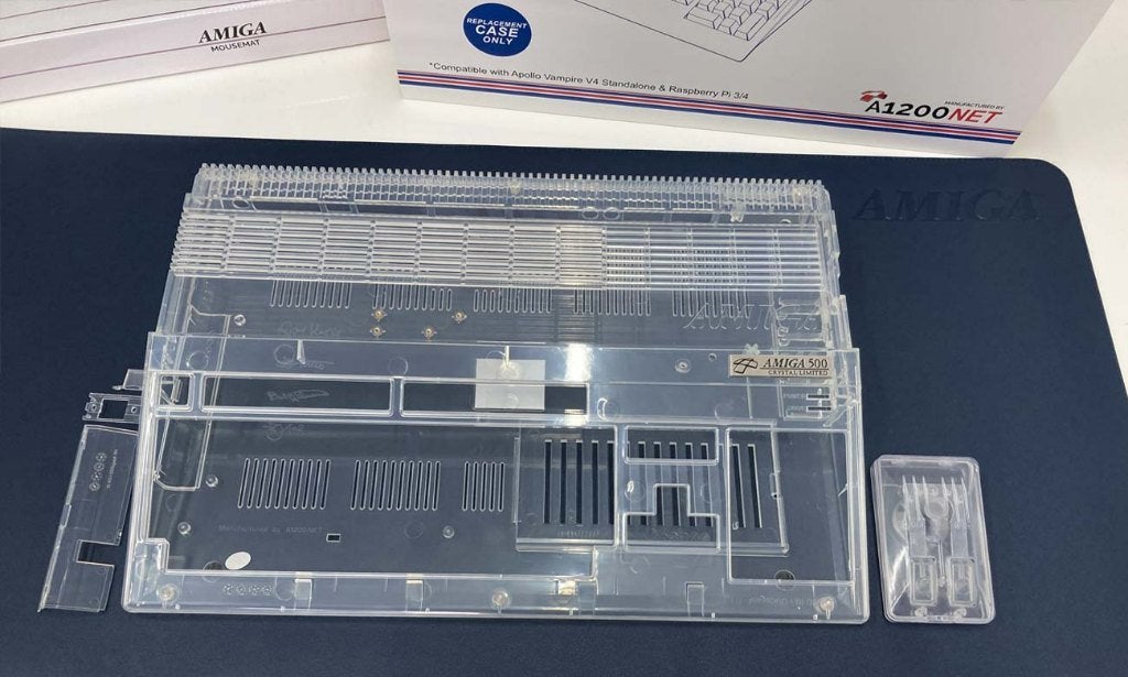 Amiga 500 doorzichtige (crystal) case, Computers en Software, Vintage Computers, Ophalen of Verzenden