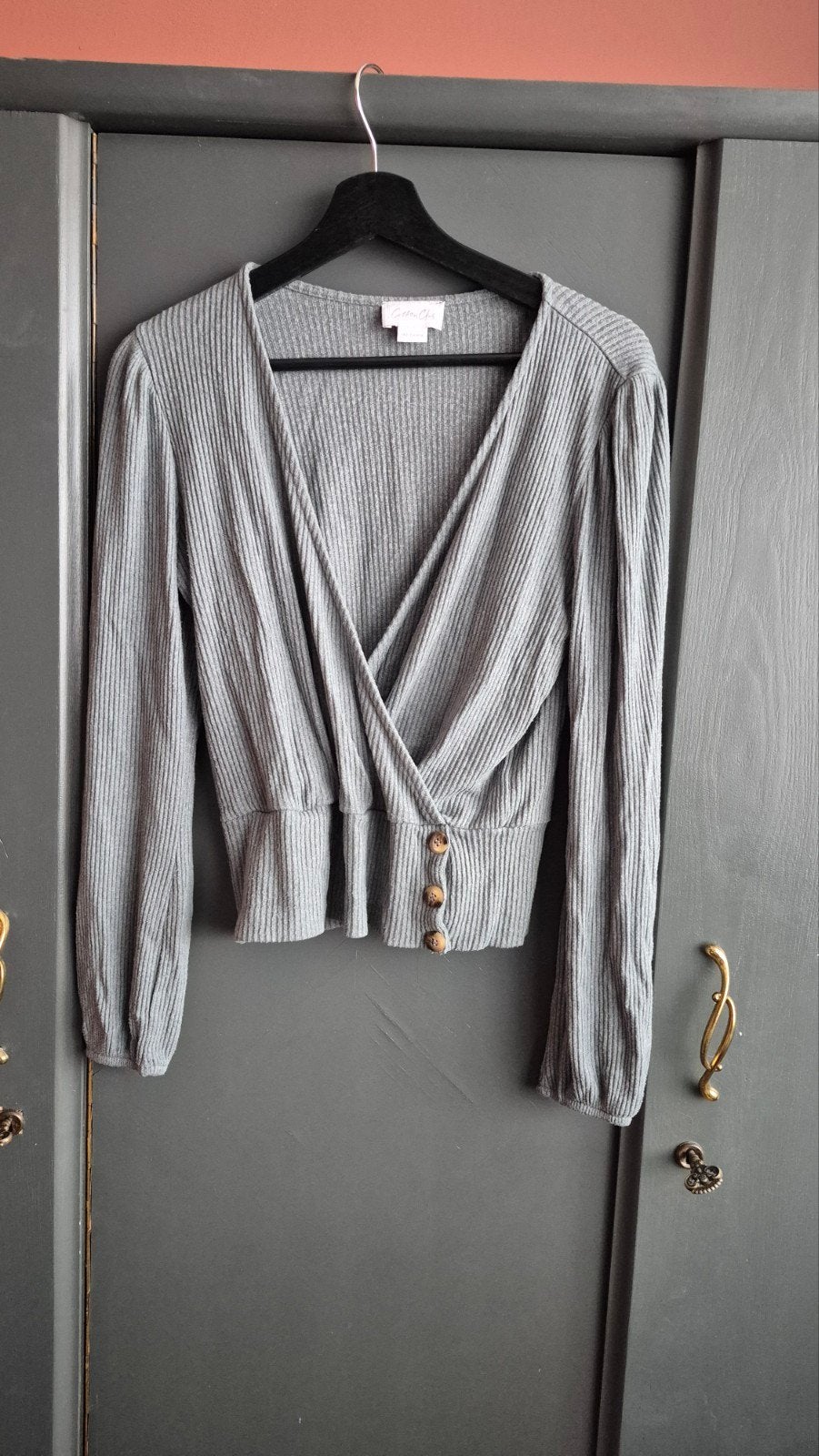 Grijsblauwe trui Cotton Club, Kleding | Dames, Ophalen of Verzenden, Zo goed als nieuw, Maat 38/40 (M)