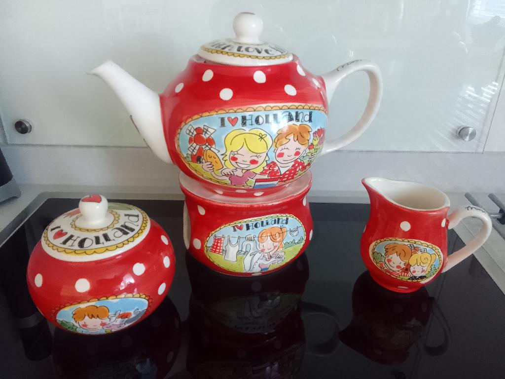 Blond Amsterdam servies ik hou van holland servies, Huis en Inrichting, Verzenden, Overige typen, Zo goed als nieuw, Overige stijlen