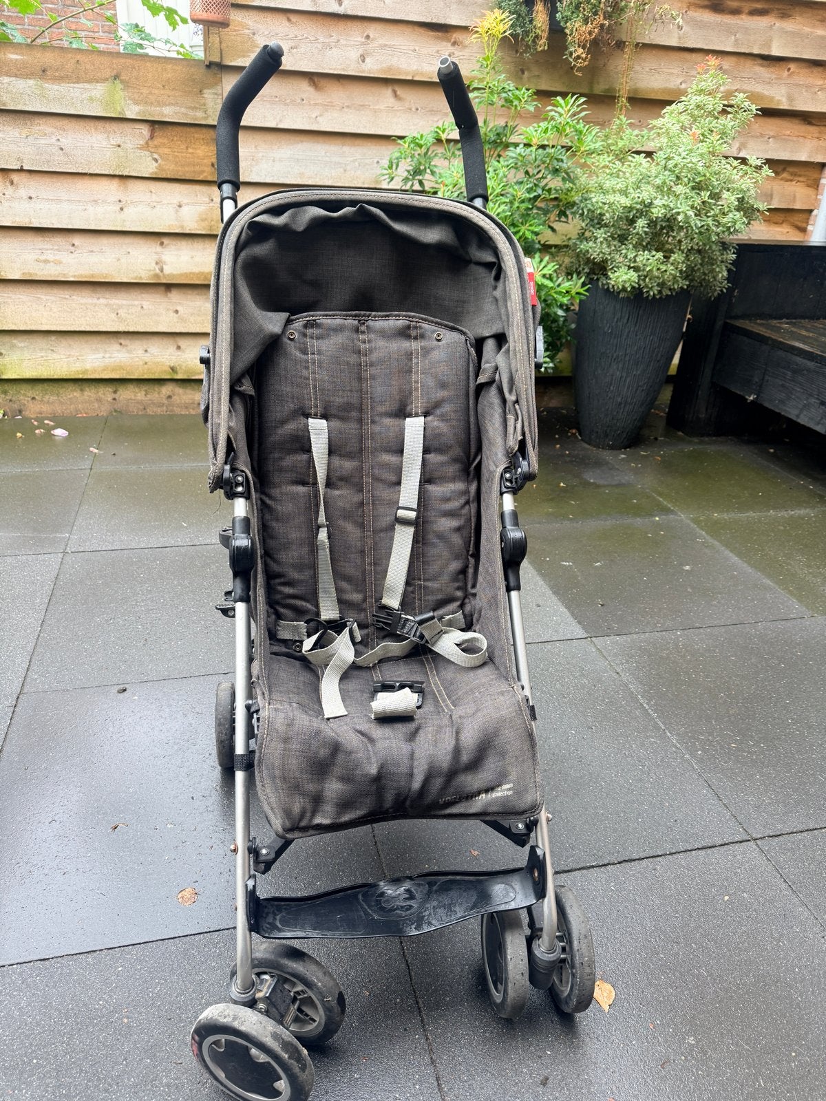 Koelstra Denim Grijze Buggy - 5 Ligstanden, Kinderen en Baby's, Buggy's, Ophalen, Gebruikt, Koelstra, Verstelbare rugleuning