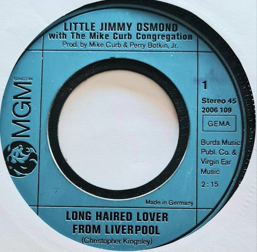 LITTLE JIMMY OSMOND  - LONG HAIRED LOVER FROM LIVERPOOL, Ophalen of Verzenden, Gebruikt, Pop