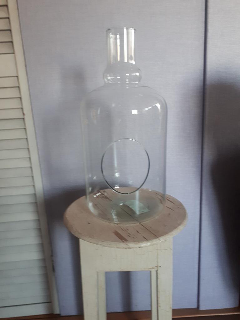 Stolp/vaas voor plantjes, glas, Huis en Inrichting, Woonaccessoires | Stolpen, Ophalen of Verzenden