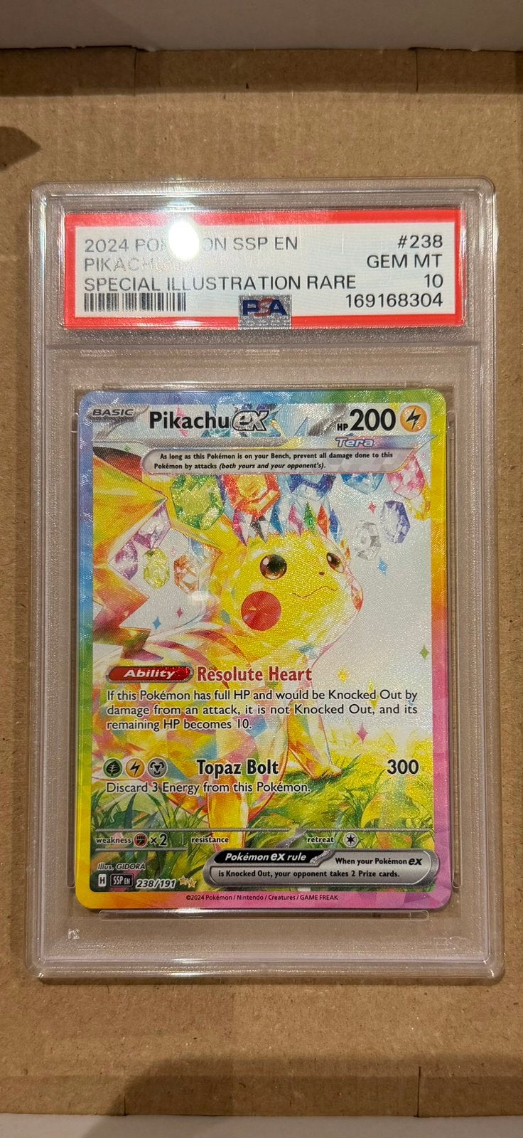 Pikachu ex 238/191 Surging Sparks SIR – PSA 10 GEM MINT, Ophalen, Nieuw
