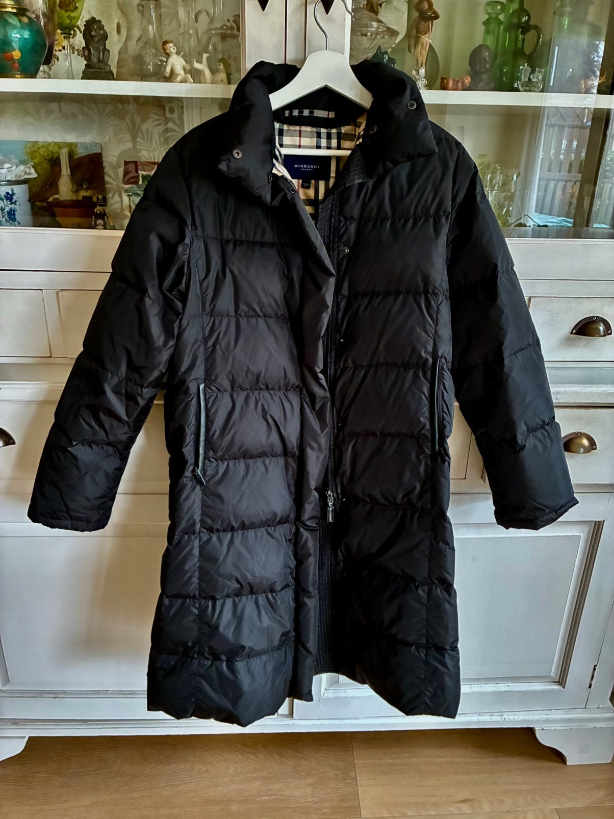 Damesdonsjas -puffer coat - Burberry - maat S, Ophalen of Verzenden, Zo goed als nieuw, Maat 36 (S), Zwart