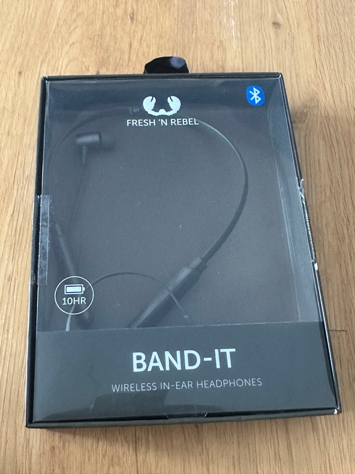 Fresh 'n Rebel Band-It Draadloze In-ear Koptelefoon Zwart, Bluetooth, Nieuw, Ophalen of Verzenden, Zwart