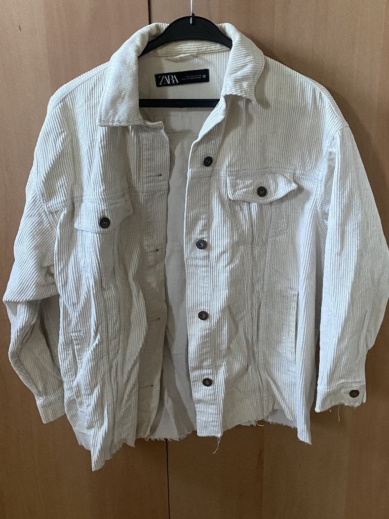 Beige jack Zara, Ophalen of Verzenden, Zo goed als nieuw, Maat 36 (S), Zara