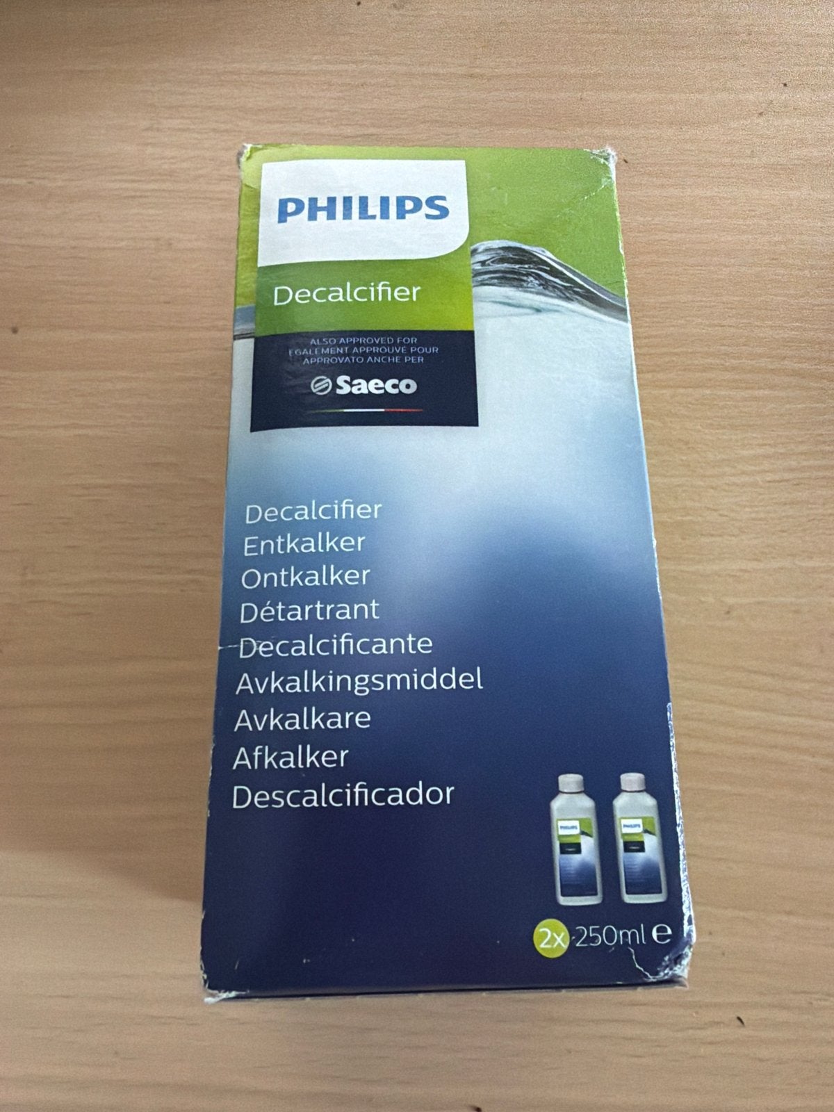 Philips Saeco Ontkalker 2x 250ml - Voor Koffiezetapparaten, Nieuw, Ophalen of Verzenden, Nvt, Nvt