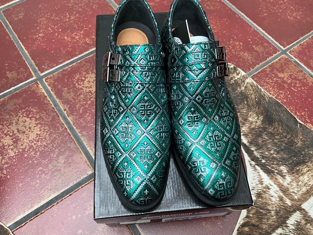 Aparte stijlvolle New Rocks schoenen kleur groen maat 40, Overige kleuren, Nieuw, Ophalen of Verzenden, Aparte stijlvolle New Rocks schoenen kleur groen maat 40