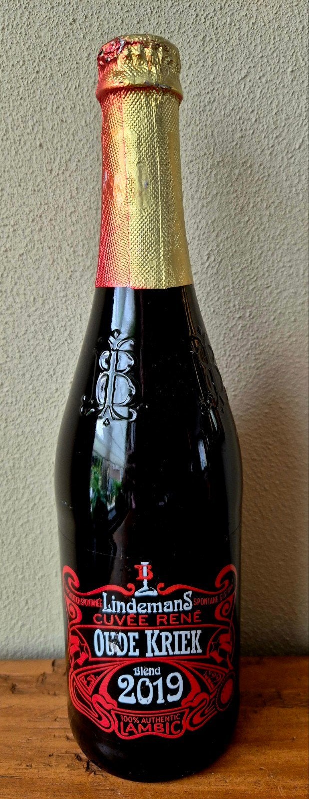 Lindemans Oude Kriek Cuvée René bier 7% Vlezenbeek België, Ophalen of Verzenden, Zo goed als nieuw, Flesje(s), Overige merken