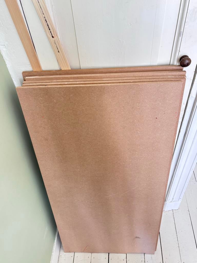 5x MDF plaat 16mm, ca. 120x60 cm, Gebruikt, Minder dan 25 mm, Overige typen, Ophalen of Verzenden
