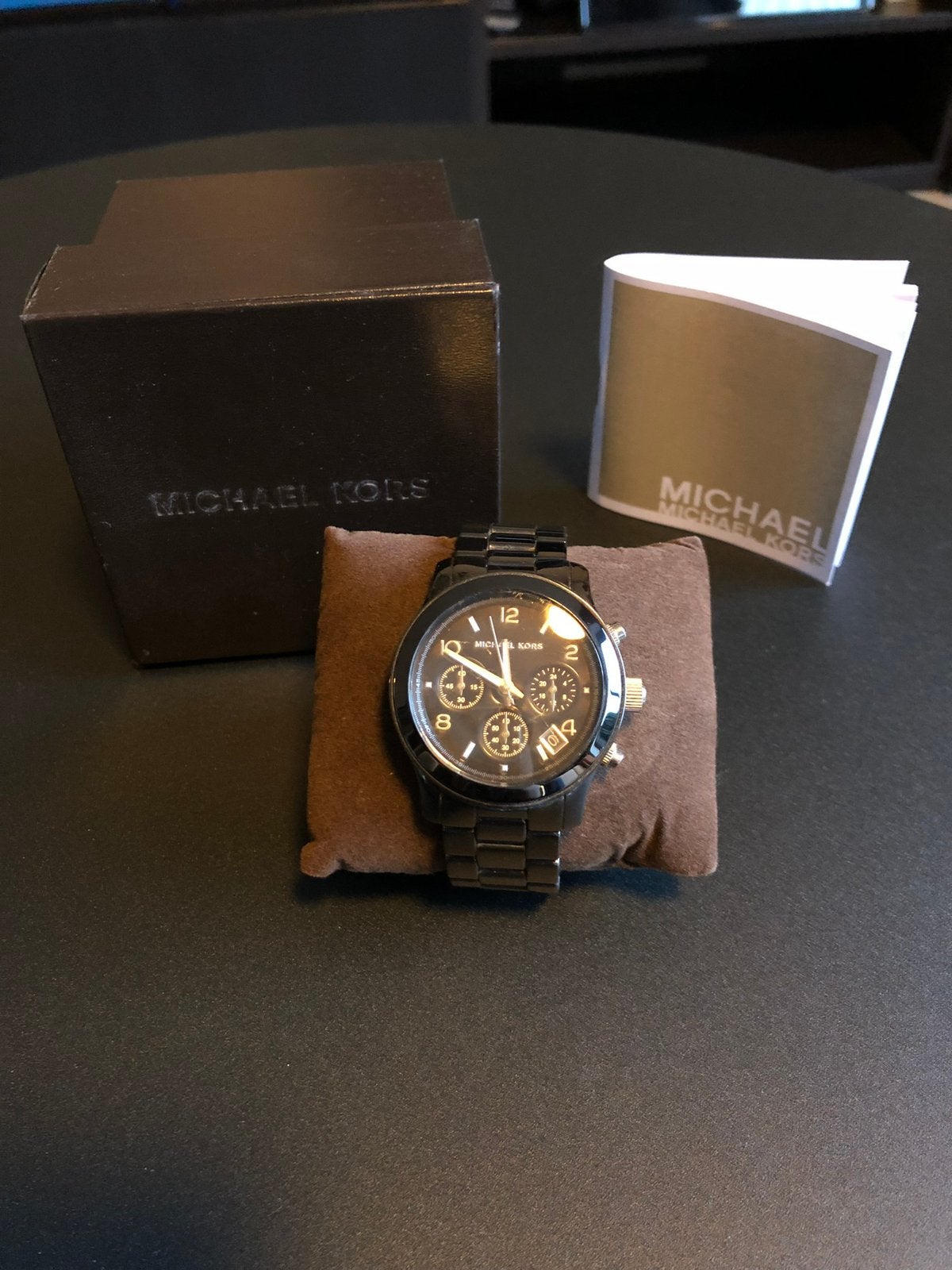 Michael Kors horloge zwart staal, Sieraden, Tassen en Uiterlijk, Staal, Gebruikt, Staal, Polshorloge